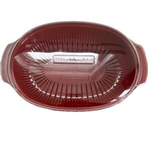 Vintage KitchenAid 3 Piece Set Acrylic Red Microwave Veggie Food Steamer